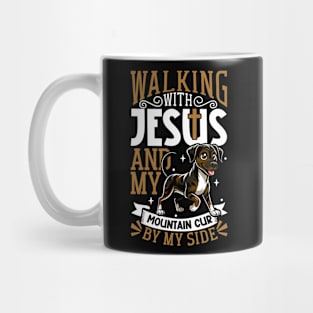 Jesus and dog - Mountain Cur Mug